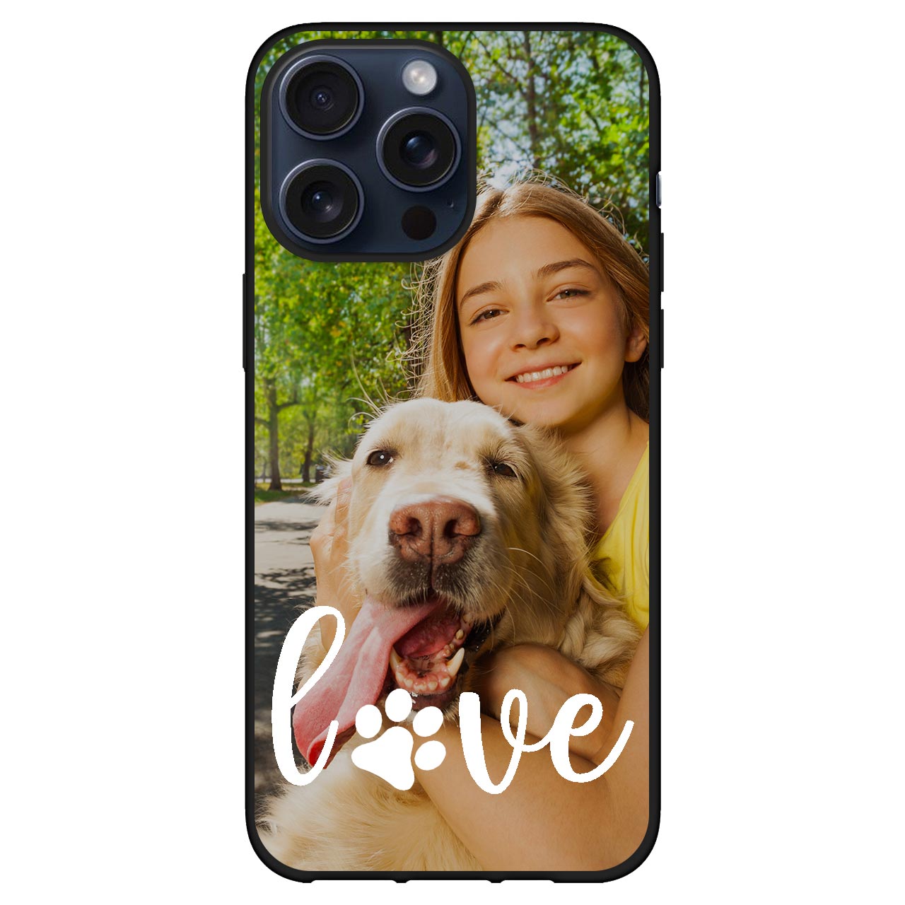 Pet Picture Love Paw - Upload Your Photo to Create a Customized Phone Case