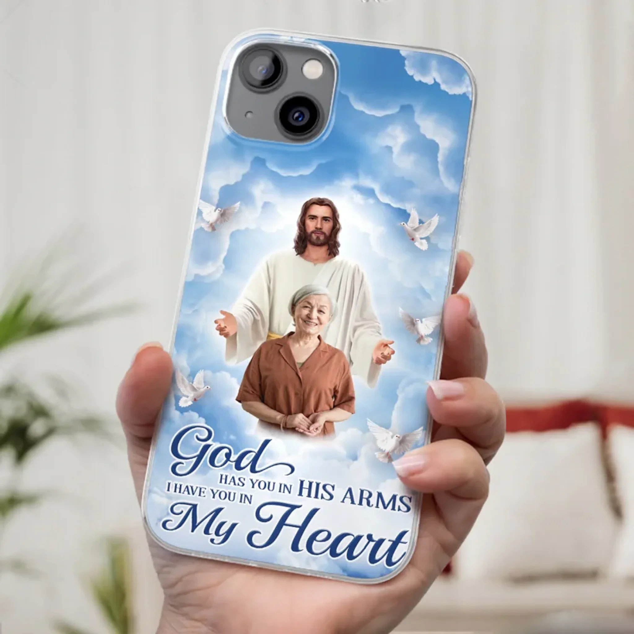 Custom Photo Beautiful As A Bright Shining Star - Memorial Personalized Custom Phone Case - Sympathy Gift For Family Members
