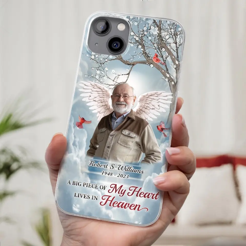 Custom Photo The Brave May Fall, But Never Yield - Memorial Personalized Custom Phone Case - Sympathy Gift For Family Members