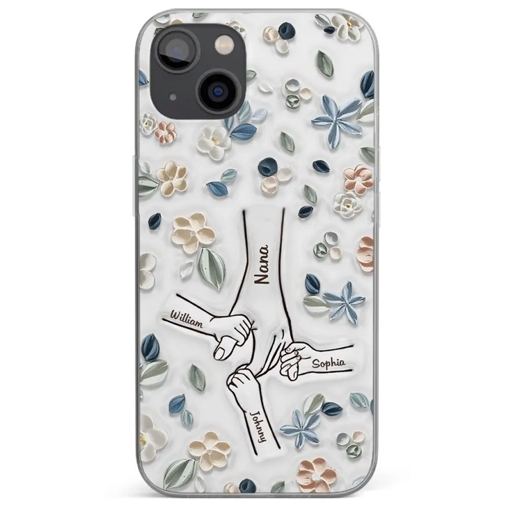 Mom, You Are My Hero - Family Personalized Custom 3D Inflated Effect Printed Clear Phone Case - Mother's Day, Gift For Mom, Grandma