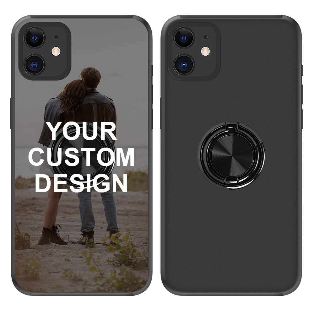 Custom for iPhone 11 Ring Holder Dual Layers Case