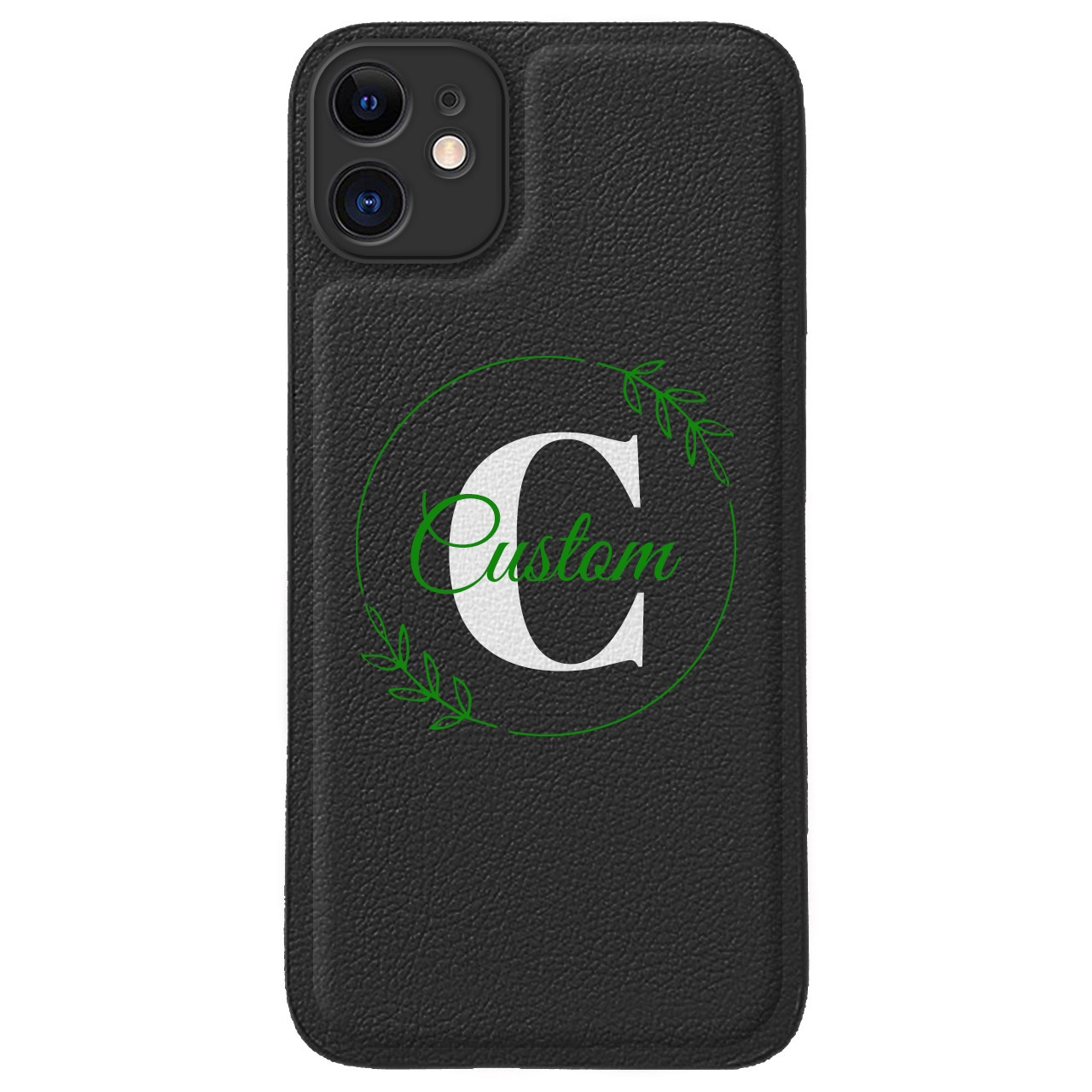 Custom for iPhone 11 Cute Leather Case