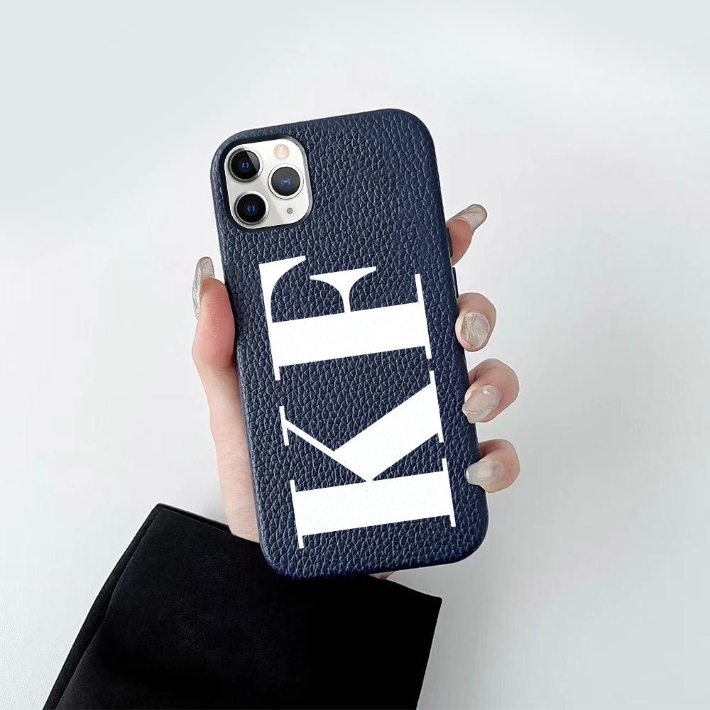 Custom for iPhone 11 Pro Litchi Grain Leather Case
