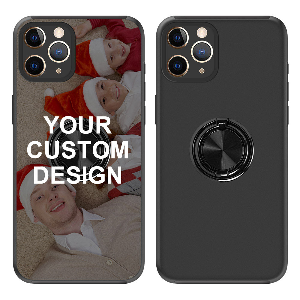 Custom for iPhone 11 Pro Ring Holder Dual Layers Case