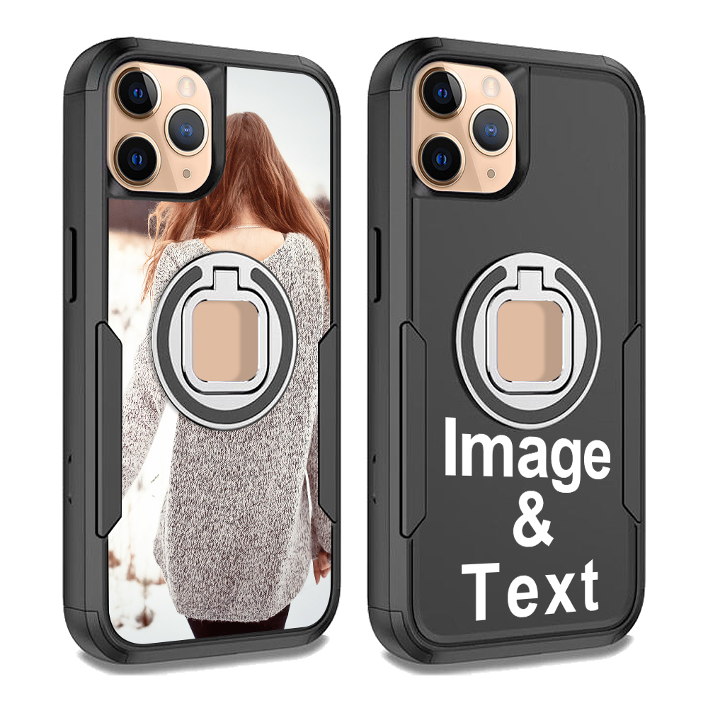 Custom for iPhone 11 Pro Max Ring Holder Shockproof Case