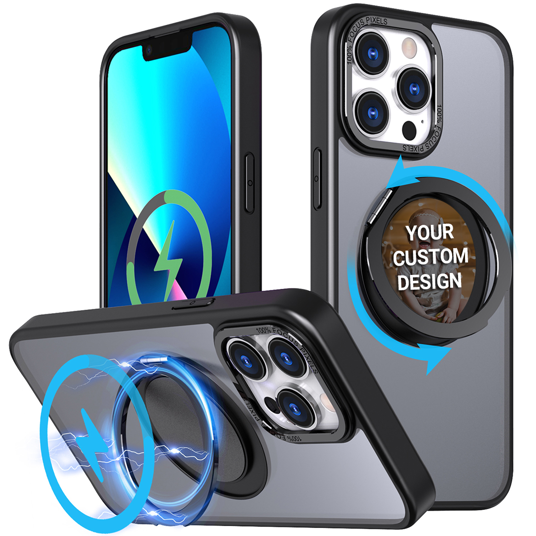 Custom for iPhone 12 Pro Flexible Kickstand MagSafe Case