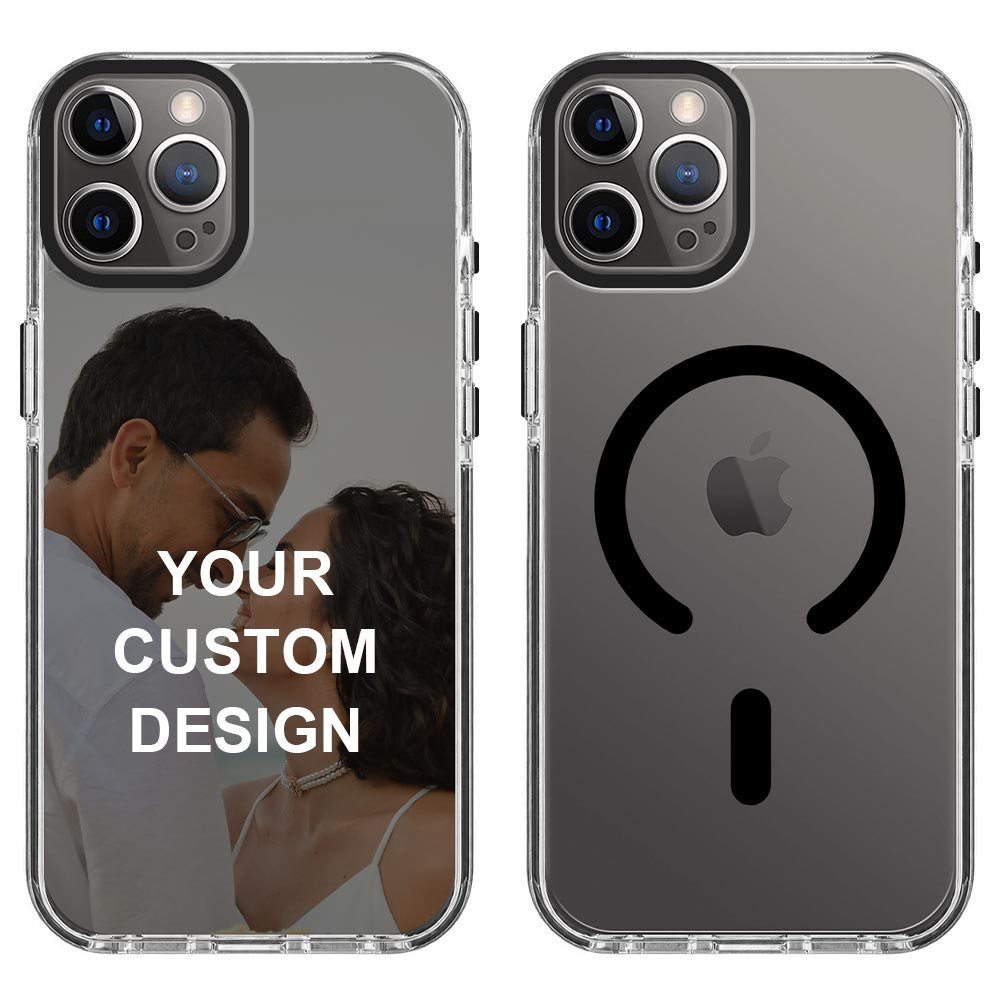 Custom for iPhone 12 Pro Clear Magnetic Case