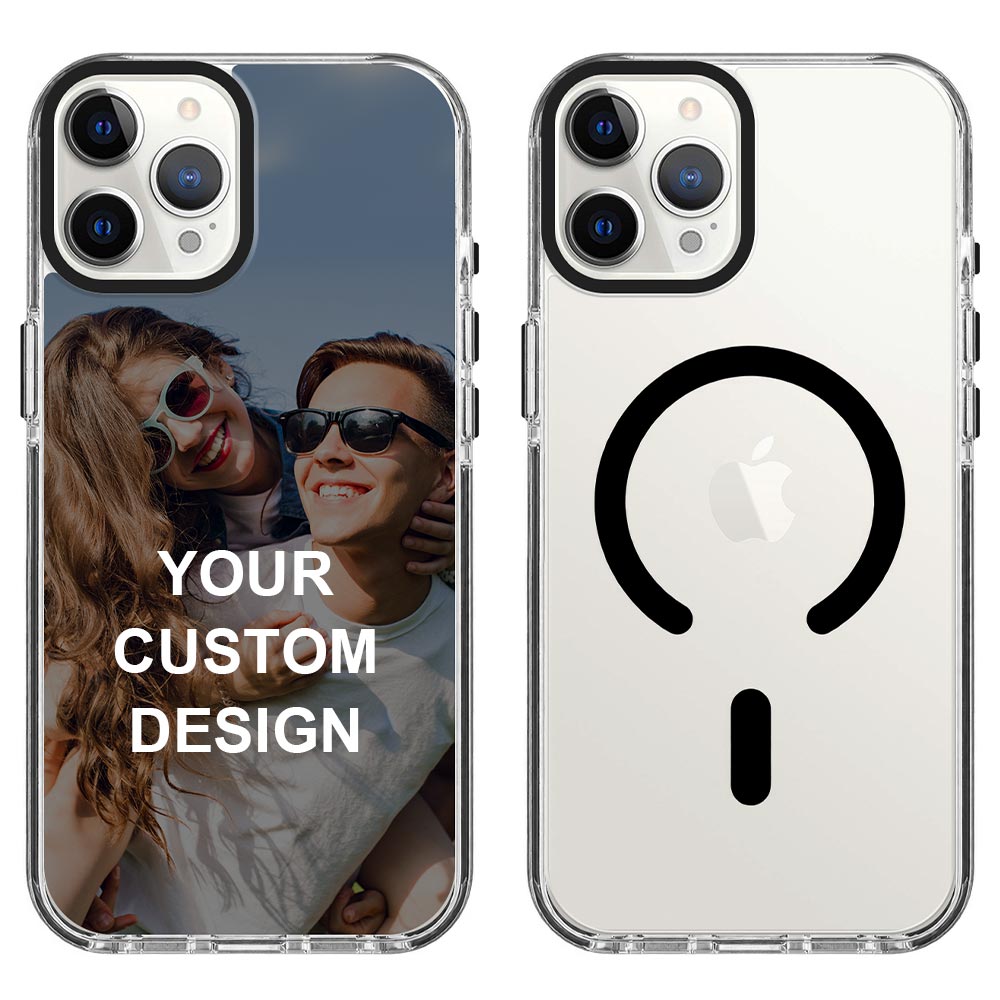 Custom for iPhone 12 Pro Max Clear Magnetic Case