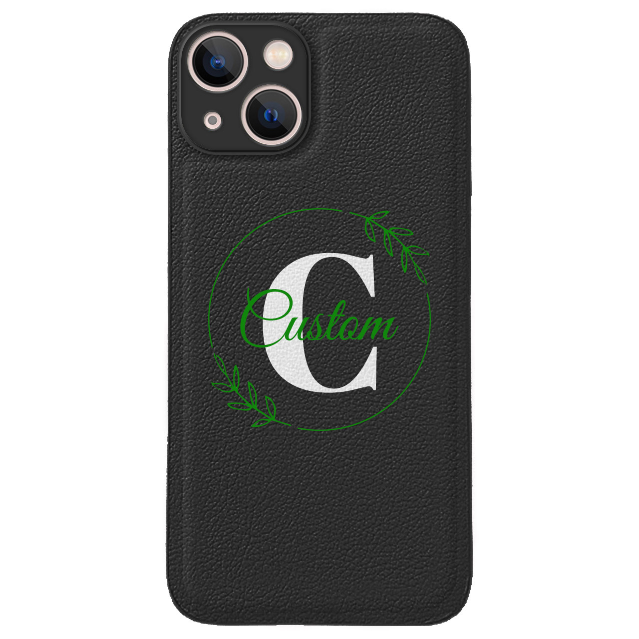 Custom for iPhone 13 Cute Leather Case