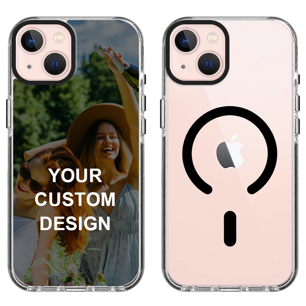 Custom for iPhone 13 Clear Magnetic Case