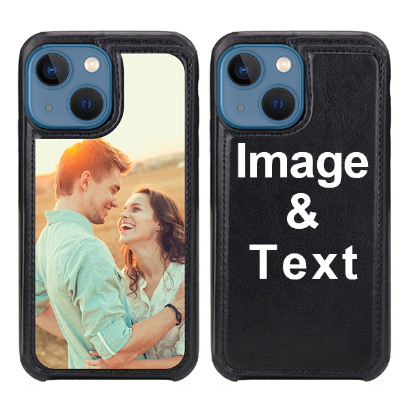 Custom for iPhone 13 Mini Card Holder Wallet Case