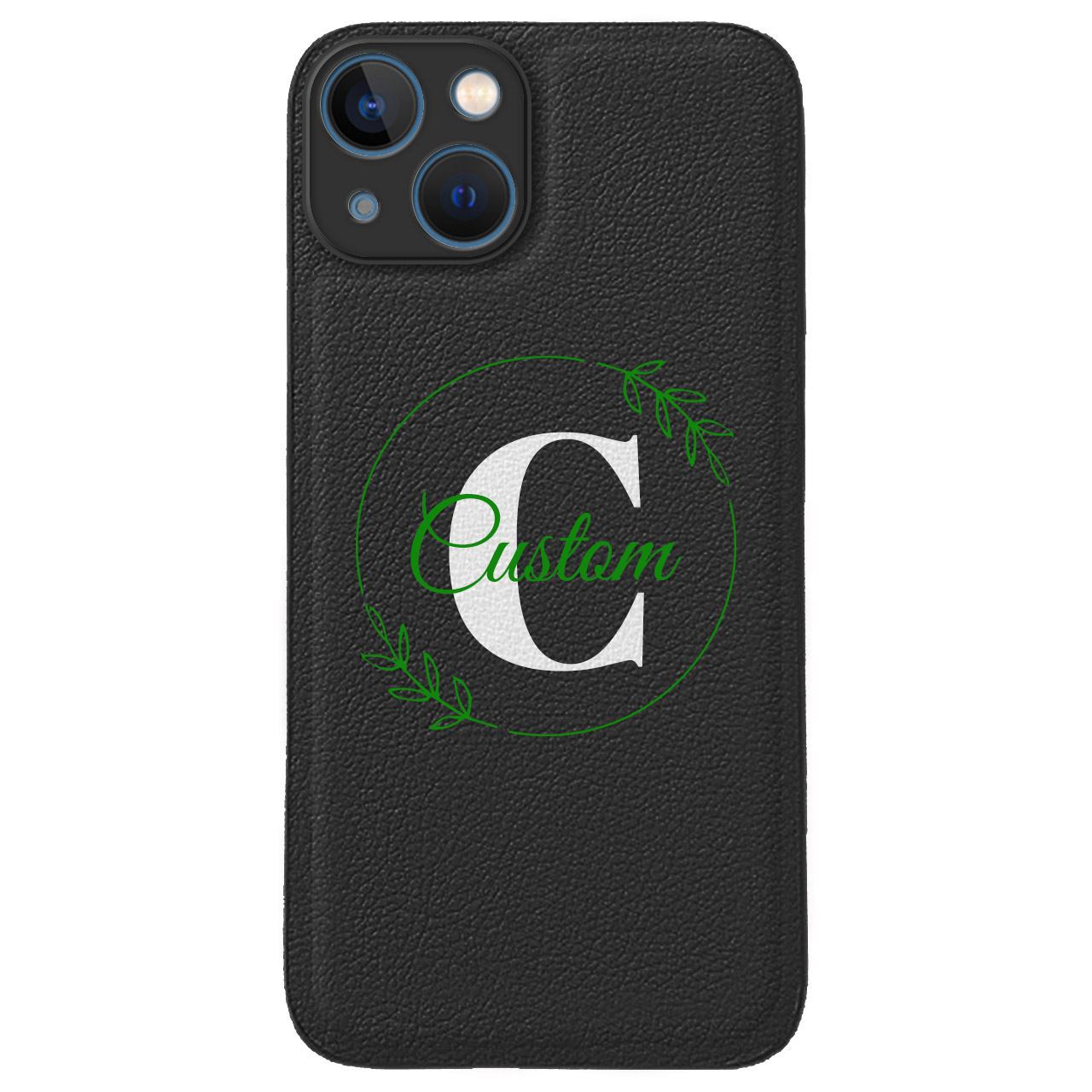 Custom for iPhone 13 Mini Cute Leather Case