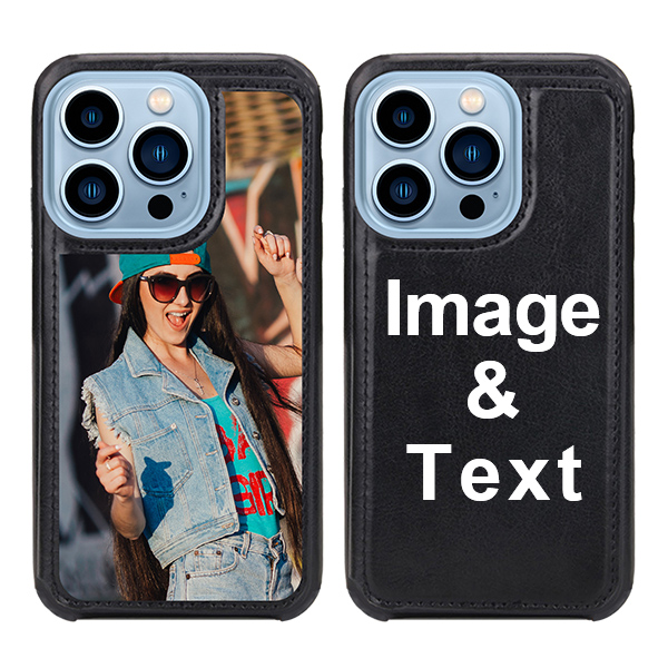 Custom for iPhone 13 Pro Card Holder Wallet Case