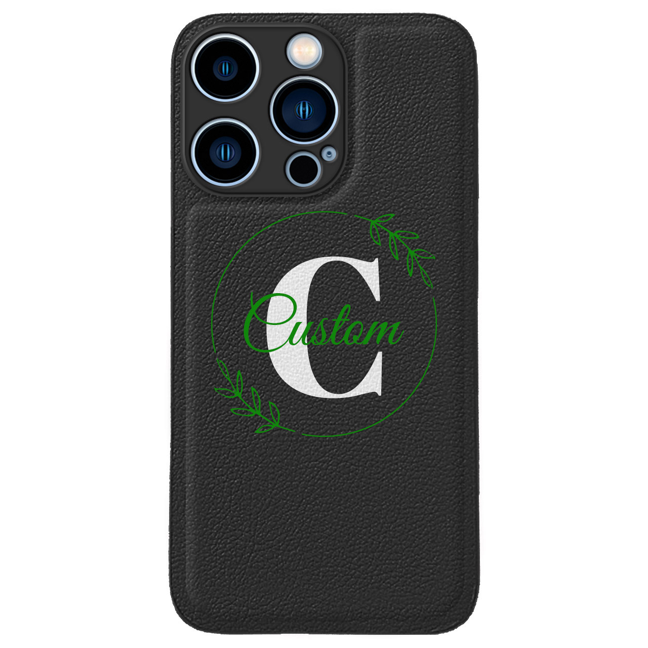Custom for iPhone 13 Pro Cute Leather Case