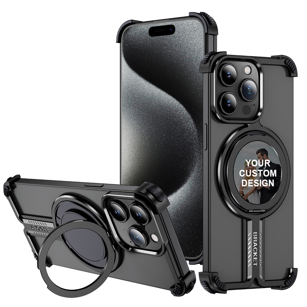 Custom for iPhone 13 Pro Titanium Shockproof MagSafe Case