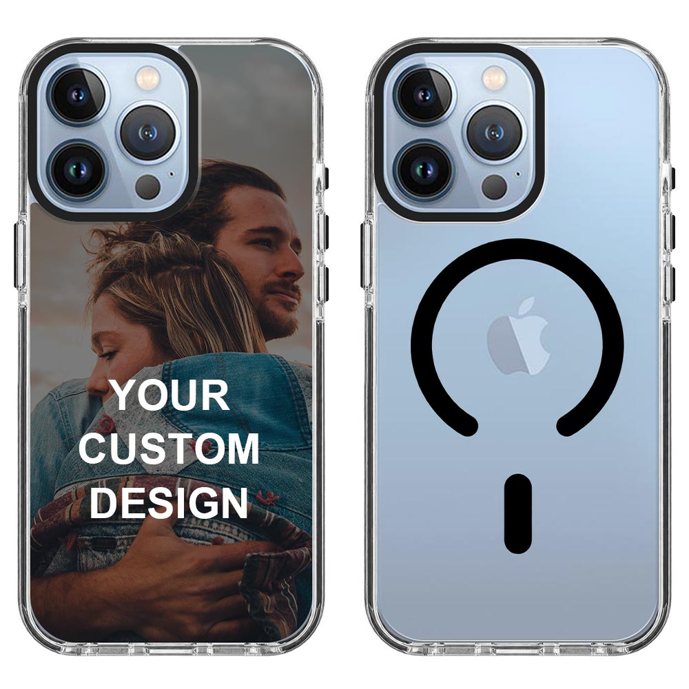 Custom for iPhone 13 Pro Clear Magnetic Case