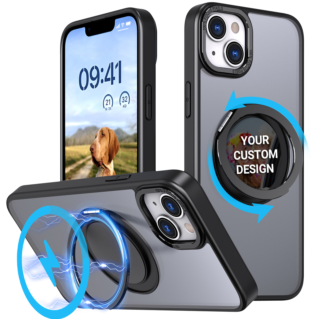 Custom for iPhone 14 Flexible Kickstand MagSafe Case