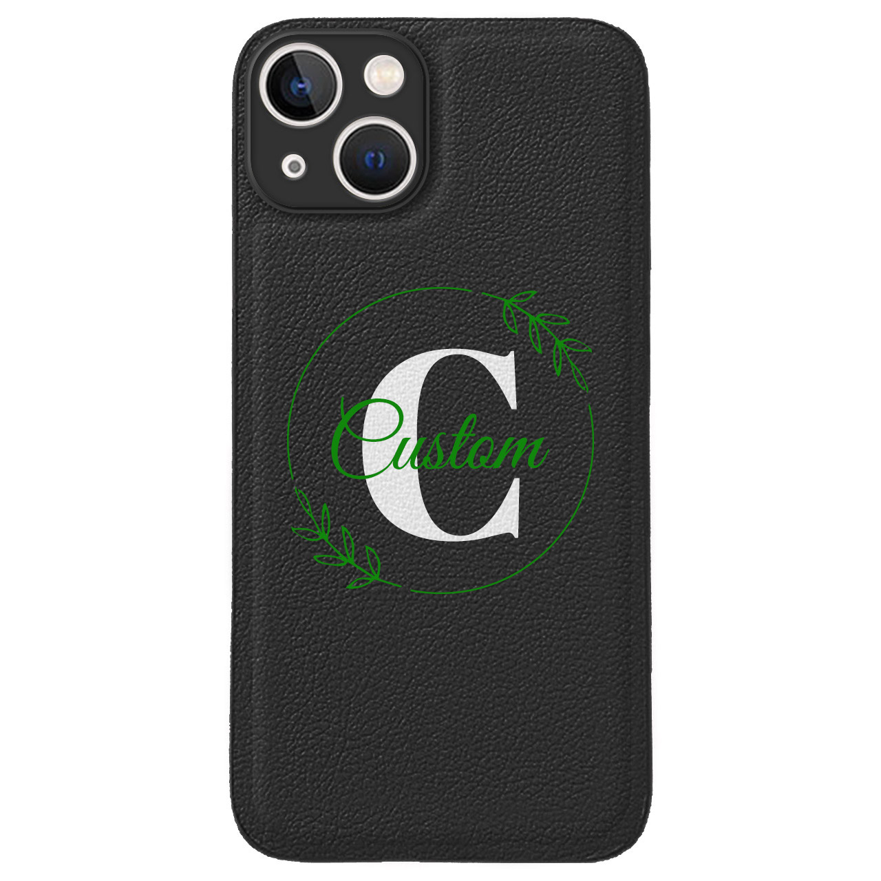 Custom for iPhone 14 Cute Leather Case