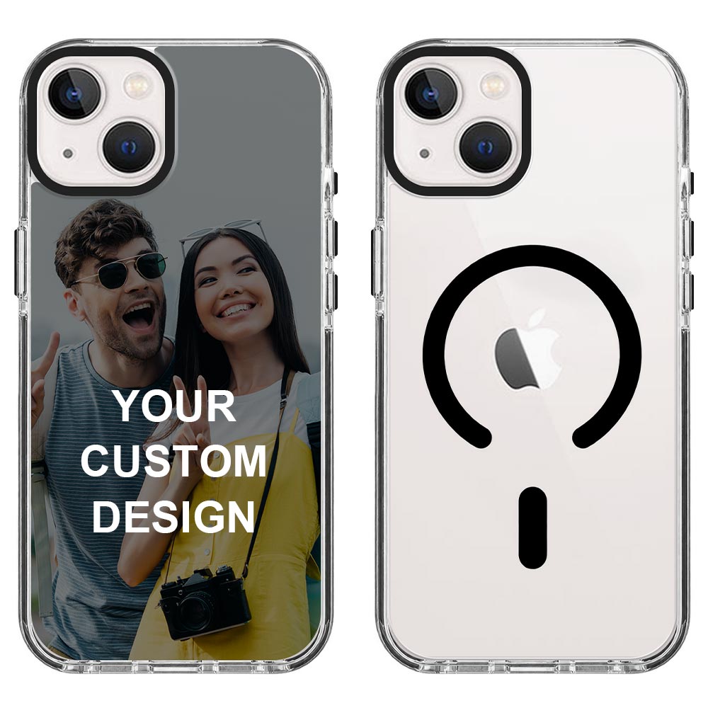 Custom for iPhone 14 Clear Magnetic Case
