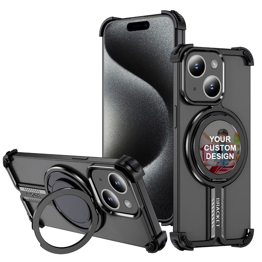 Custom for iPhone 14 Plus Titanium Shockproof MagSafe Case