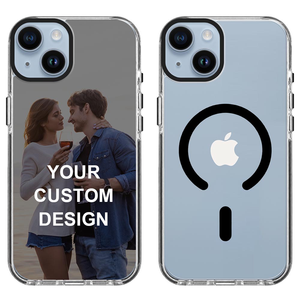 Custom for iPhone 14 Plus Clear Magnetic Case