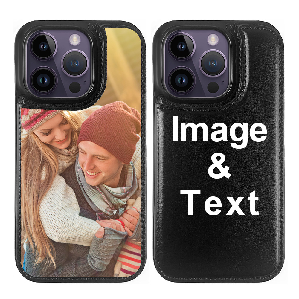 Custom for iPhone 14 Pro Card Holder Wallet Case