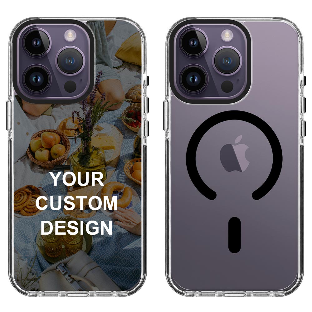Custom for iPhone 14 Pro Clear Magnetic Case
