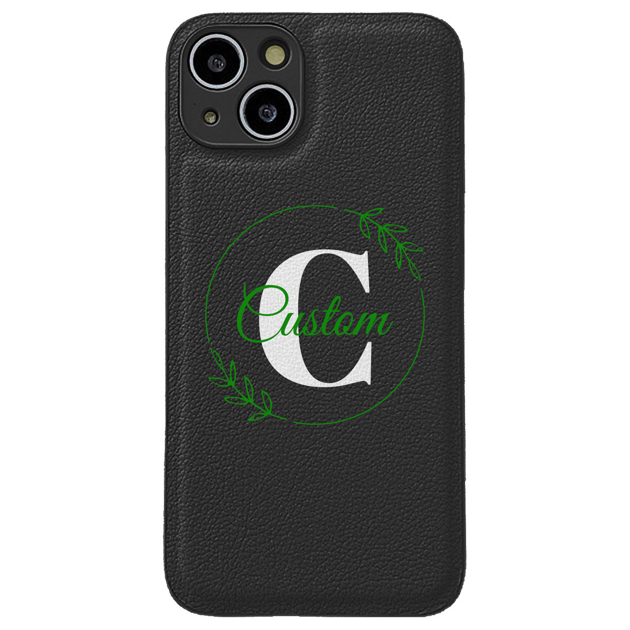 Custom for iPhone 15 Plus Cute Leather Case