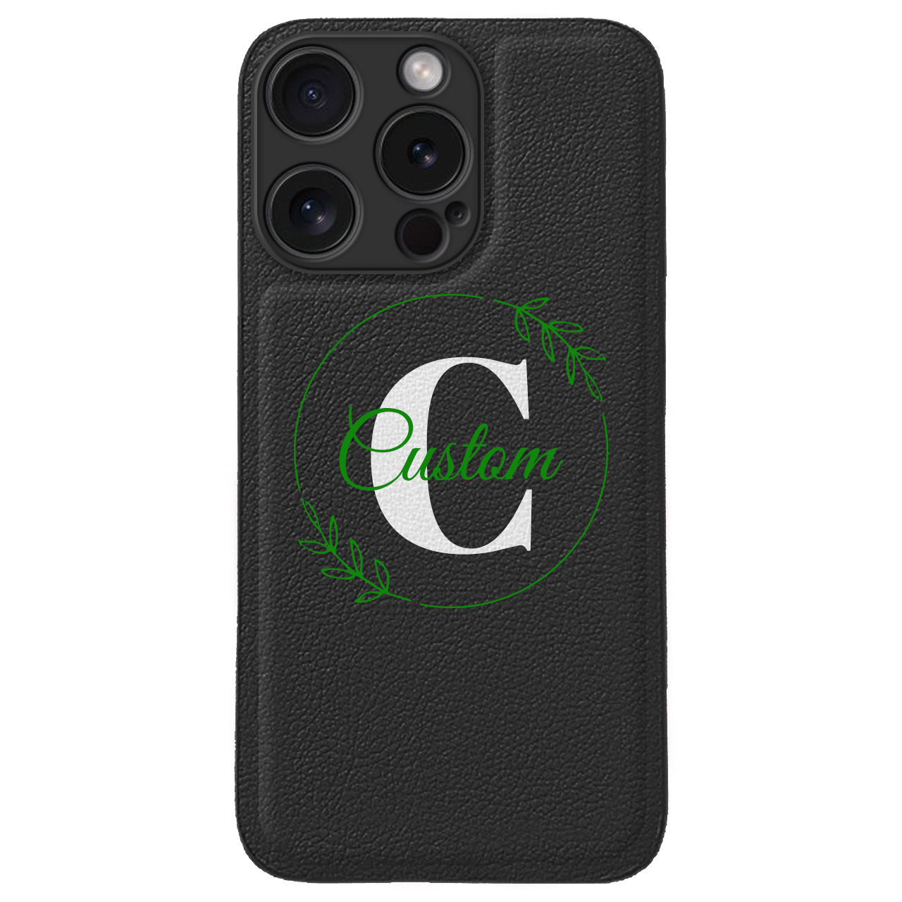 Custom for iPhone 15 Pro Cute Leather Case