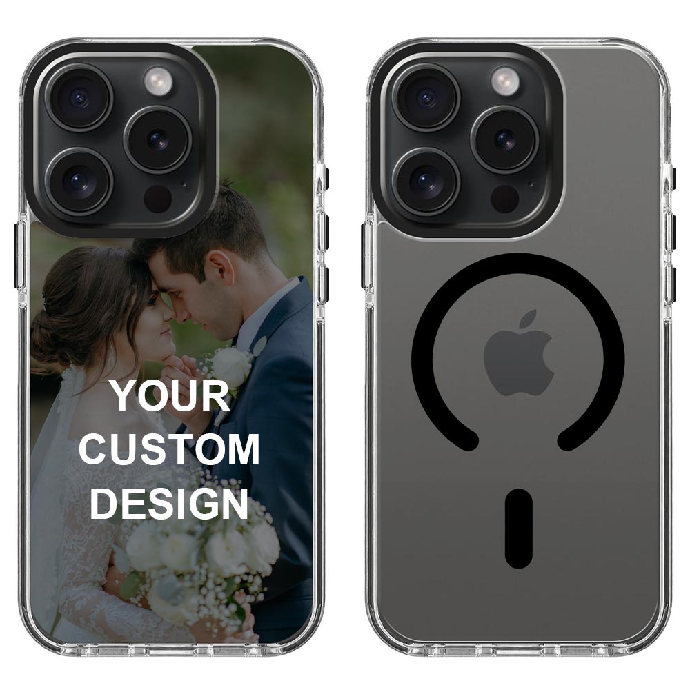 Custom for iPhone 15 Pro Clear Magnetic Case