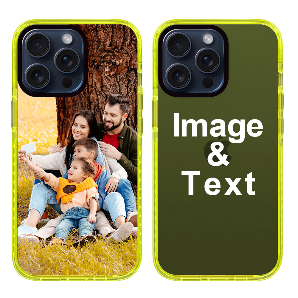 Custom for iPhone 15 Pro Max Colorful Impact Case