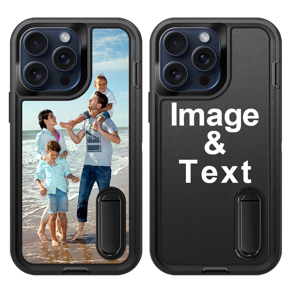 Custom for iPhone 15 Pro Max Bracket Shockproof Case