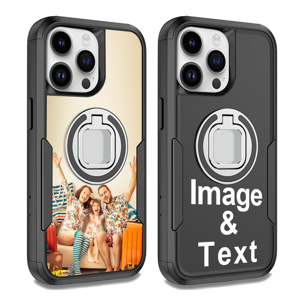 Custom for iPhone 15 Pro Max Ring Holder Shockproof Case