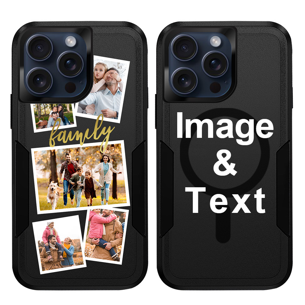 Custom for iPhone 15 Pro Max Dual Shock MagSafe Case
