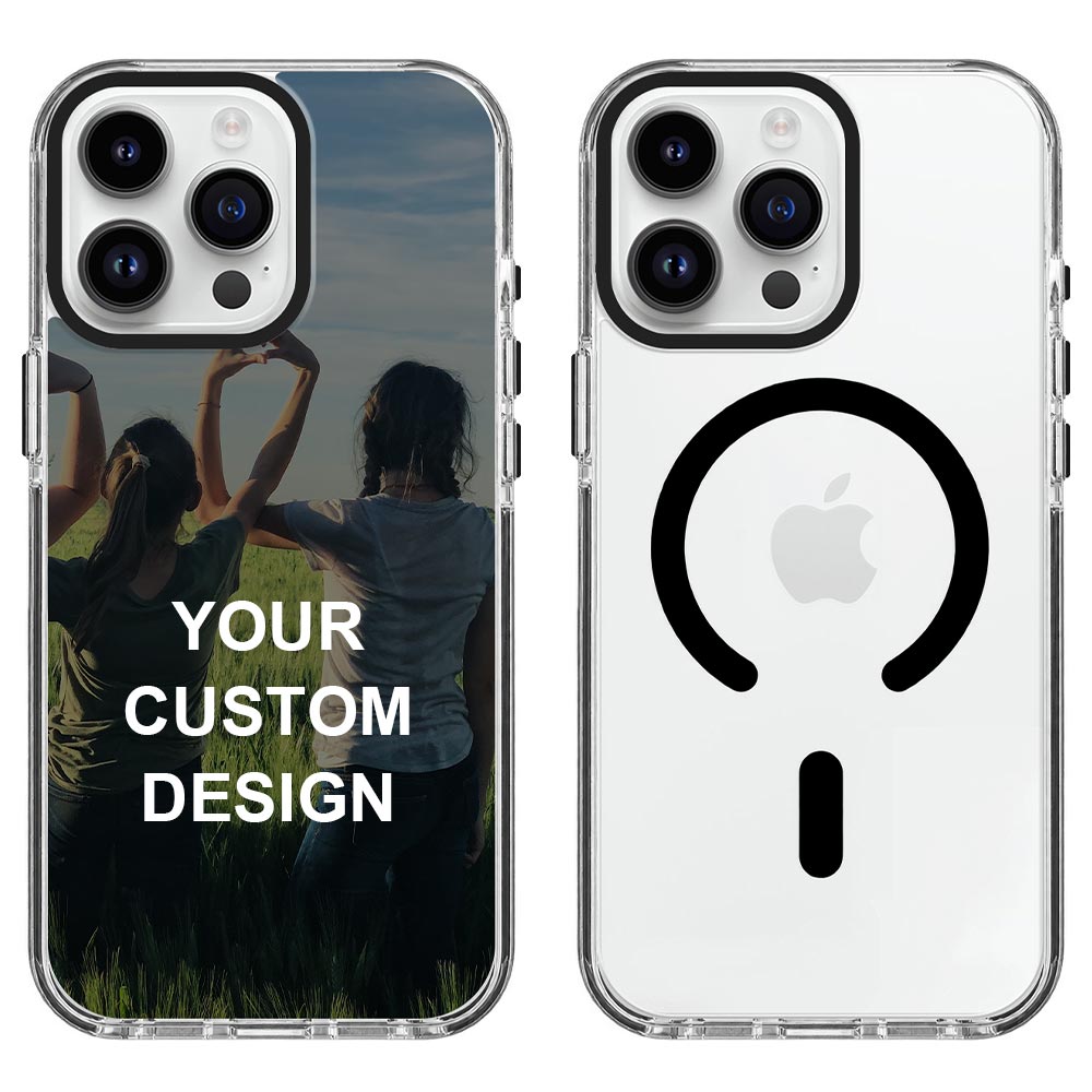 Custom for iPhone 15 Pro Max Clear Magnetic Case