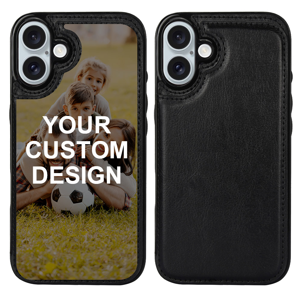 Custom for iPhone 16 Plus Card Holder Wallet Case