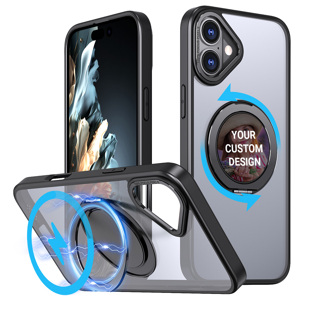 Custom for iPhone 16 Plus Flexible Kickstand MagSafe Case