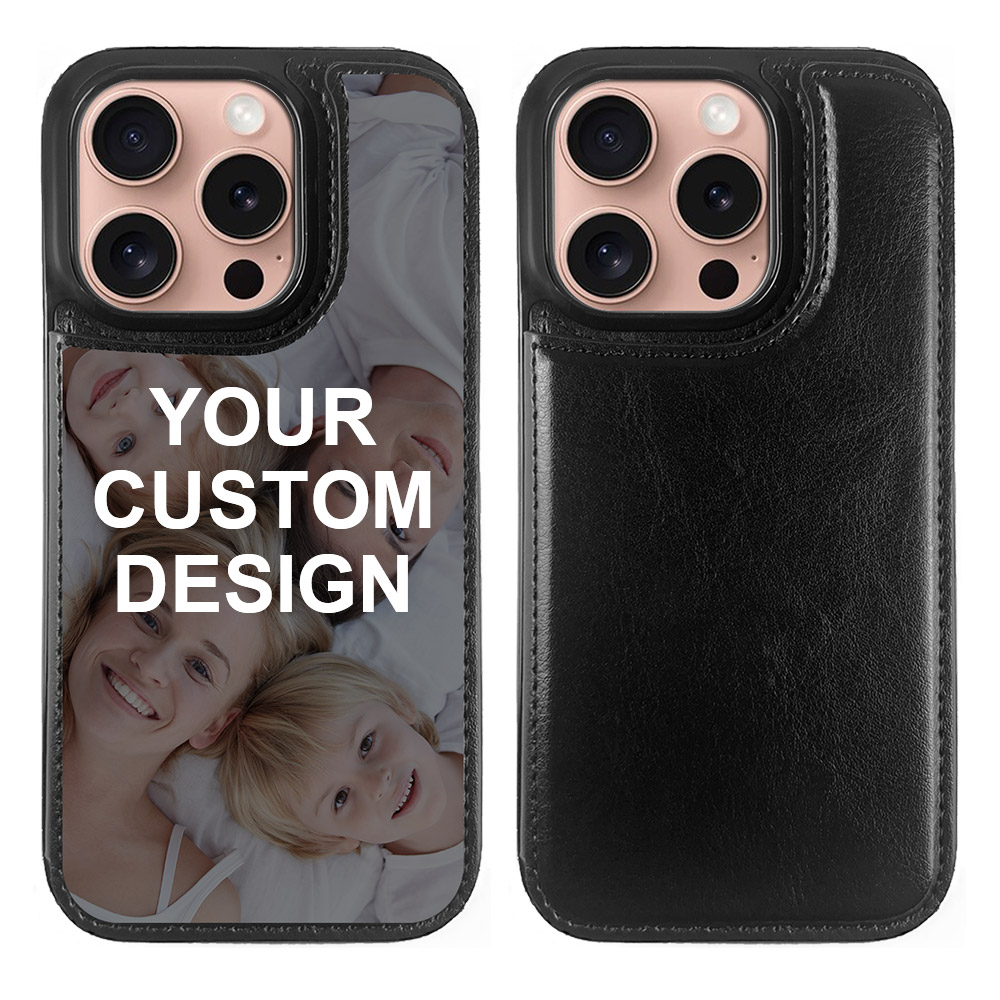Custom for iPhone 16 Pro Card Holder Wallet Case