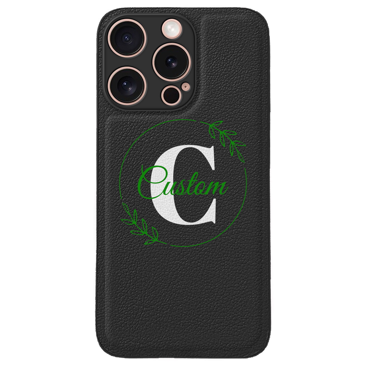 Custom for iPhone 16 Pro Cute Leather Case