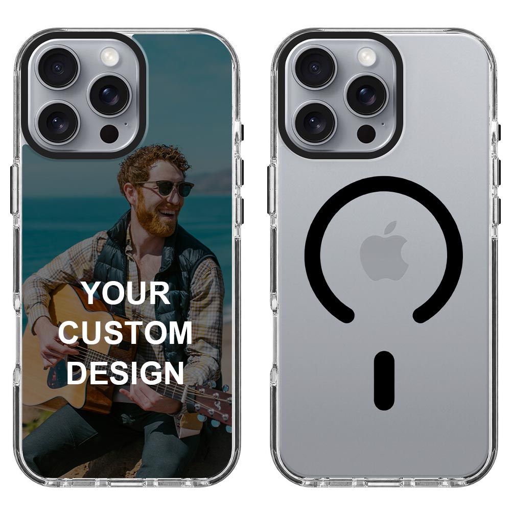 Custom for iPhone 16 Pro Max Clear Magnetic Case