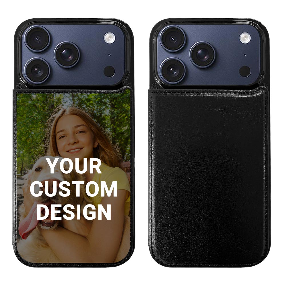 Custom for iPhone 18 Pro Card Holder Wallet Case