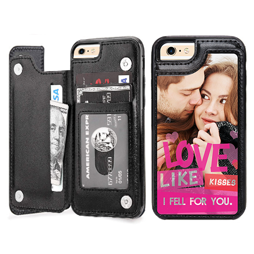Custom for iPhone 6s Plus Card Holder Wallet Case