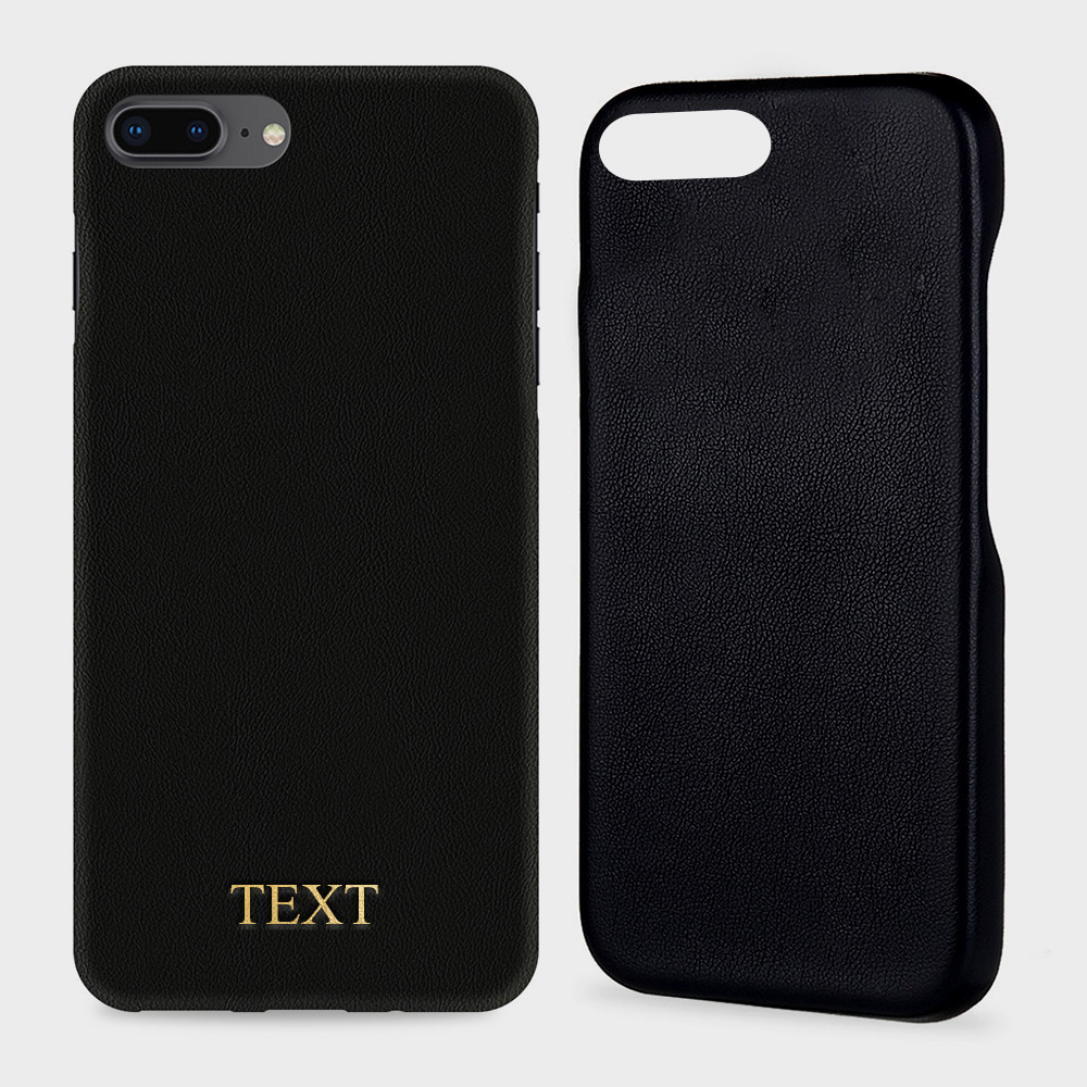 Custom for iPhone 6s Plus Initials Engraving Slim Leather Case
