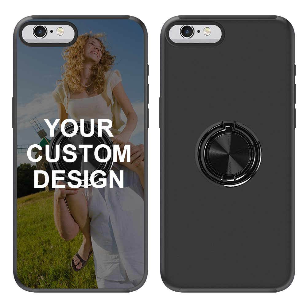 Custom for iPhone 6s Plus Ring Holder Dual Layers Case