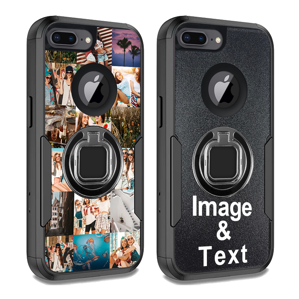 Custom for iPhone 7 Plus Ring Holder Shockproof Case