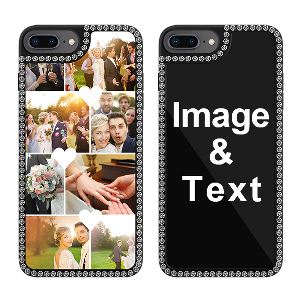 Custom for iPhone 8 Plus Bling Rhinestone Case