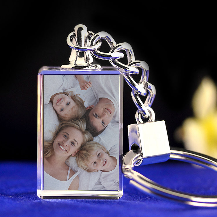 Custom Photo Crystal Keychain