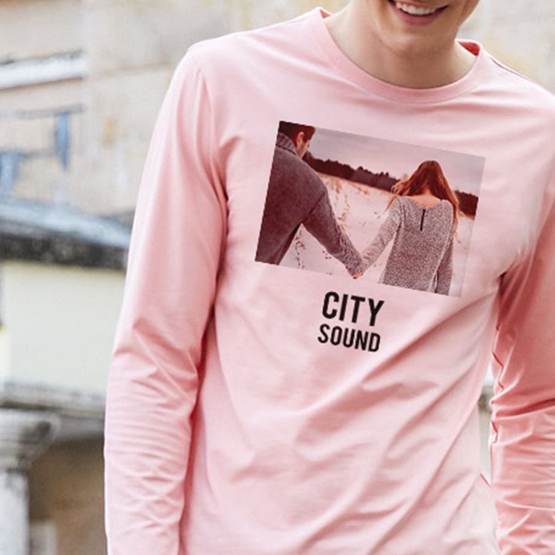 Custom Men's Premium Long Sleeve TShirt Custom Photo Gifts Create